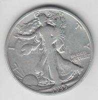 Amerikai Egyesült Államok 1935. 1/2$ Ag "Walking Liberty" T:3 USA 1935. 1/2 Dollar Ag "Walking Liberty" C:F