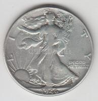 Amerikai Egyesült Államok 1946. 1/2$ Ag "Walking Liberty" T:3 USA 1946. 1/2 Dollar Ag "Walking Liberty" C:F