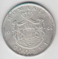 Románia 1944. 500L Ag T:2-
Romania 1944. 500 Lei Ag C:VF