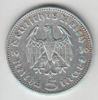 Német 3. Birodalom 1936A 5M Ag "Hindenburg" T:2-/3
German Third Reich 1936A 5 Marks Ag &qu...