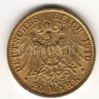 D.Reich 1910. I.Wihelm 20M 7,965gr arany T:2