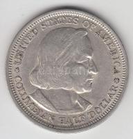 Amerikai Egyesült Államok 1893. 1/2$ Ag "Kolumbusz / Santa Maria" T:2,2- USA 1893. 1/2 Dollar Ag "Columbus / Santa Maria" C:aXF,VF