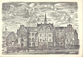 Budapest II. Toldy Ferenc Gimnázium grafikai lap s: Szabó Vladimir