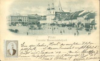 1899 Marosvásárhely Main square (wet damage)