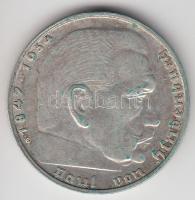 Német 3. Birodalom 1938G 2M Ag "Hindenburg" T:2/2- German Third Reich 1938G 2 Marks Ag "Hindenburg" C:XF/VF