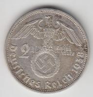Német 3. Birodalom 1938G 2M Ag "Hindenburg" T:2/2-
German Third Reich 1938G 2 Marks Ag &qu...
