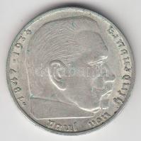 Német 3. Birodalom 1939G 2M Ag "Hindenburg" T:2- German Third Reich 1939G 2 Marks Ag "Hindenburg" C:VF