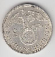 Német 3. Birodalom 1939G 2M Ag "Hindenburg" T:2-
German Third Reich 1939G 2 Marks Ag &quot...