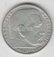 Német 3. Birodalom 1938D 2M Ag "Hindenburg" T:2- German Third Reich 1938D 2 Marks Ag "Hindenburg" C:VF