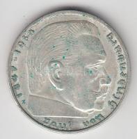 Német 3. Birodalom 1938E 2M Ag "Hindenburg" T:2- German Third Reich 1938E 2 Marks Ag "Hindenburg" C:VF