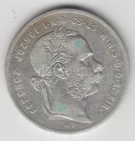 1879KB 1Ft Ag "Középcímer" T:2-