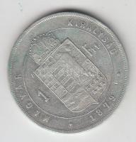 1879KB 1Ft Ag "Középcímer" T:2-