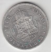 1888KB. 1Ft Ag "Barokk címer" T:2-