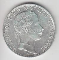 Ausztria 1861A 1Fl Ag "Ferenc József" T:2 ph. Austria 1861A 1 Florin Ag "Franz Joseph" C:XF edge error