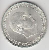 Spanyolország 1966. 100P Ag "Caudillo" T:2 Spain 1966. 100 Pesetas Ag "Caudillo" C:XF