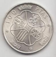 Spanyolország 1966. 100P Ag "Caudillo" T:2
Spain 1966. 100 Pesetas Ag "Caudillo"...