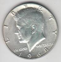 Amerikai Egyesült Államok 1968D. 1/2$ Ag "Kennedy" T:2 USA 1968D. 1/2 Dollar Ag "Kennedy" C:XF