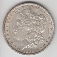 Amerikai Egyesült Államok 1885. 1$ Ag "Morgan" T:2- USA 1885. Morgan Dollar Ag C:VF