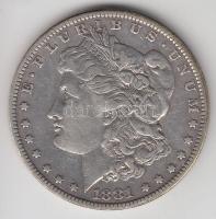 Amerikai Egyesült Államok 1881. 1$ Ag "Morgan" T:3 USA 1881. Morgan Dollar Ag C:F