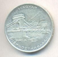 1956. 20Ft Ag "Tízéves a Forint / Lánchíd" T:2