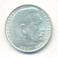 Német 3. Birodalom 1938B 2M Ag "Hindenburg" T:1-
German Third Reich 1938B 2 Marks Ag &quot...