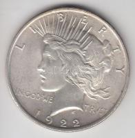 Amerikai Egyesült Államok 1922. 1$ Ag "Peace" T:2- USA 1922. 1 Dollar Ag "Peace" C:VF