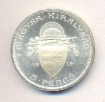 1938. 5P Ag "Szent István" T:1-
