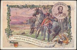 Carl Theodor Körner, memorial card (EK)
