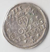 Lengyel Királyság / Litvánia-Vilnius 1592. 3Gr Ag "III. Zsigmond" (2.53g) T:2,2-
Poland / ...