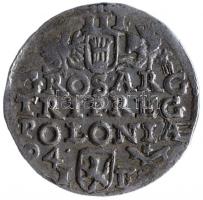 Lengyel Királyság / Varsó 1594. 3Gr Ag "III. Zsigmond" (2.42g) T:2-,3
Poland / Warsaw 1594...