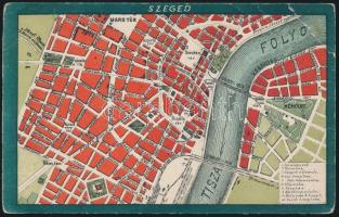 Szeged - 29 db régi városképes lap, közte több használatlan