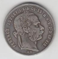 1878KB 1Ft Ag "Középcímer" T:3