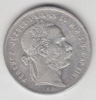 1879KB 1Ft Ag "Középcímer" T:3