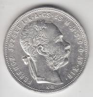 1881KB 1Ft Ag "Középcímer" T:3