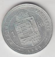 1881KB 1Ft Ag "Középcímer" T:3