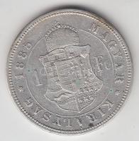 1885KB 1Ft Ag "Barokk címer" T:3