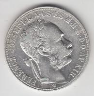 1886KB 1Ft Ag "Barokk címer" T:2-