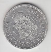 1884KB 1Ft Ag "Barokk címer" T:2-