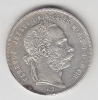 1879KB 1Ft Ag "Közép címer" T:2,2-