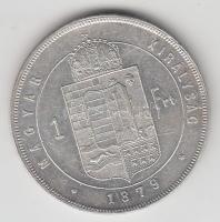 1879KB 1Ft Ag "Közép címer" T:2,2-