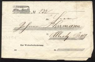 1855 Vasúti fuvarlevél