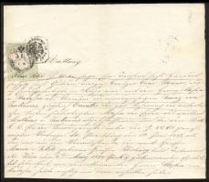 1855 Nyugta 5Ft C.M. okménybélyeggel