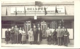 1950 BELSPED Belföldi Szállítmányozási Nagyvállalat Kirendeltsége photo (small tear)
