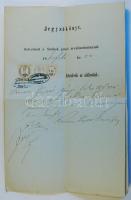 1860 Jegyzőkönyv 2kr + 12kr okmánybélyeg + 1kr Hirdetménybélyeg vegyes felhasználással