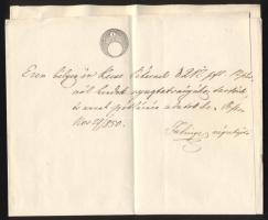 1854 Okmány 1 Gulden szignettával