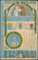 Andrea della Robbia memorial card, litho, Emb. (EK)