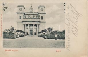 1901 Vácz püspöki templom hosszúcímzéses lap