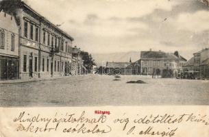 1902 Hátszeg hosszúcímzéses lap (apró saroktörés)