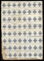 256 db 10000P okirati illetékbélyeg okmánydarabon