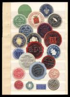 22 db magyar levélzáró